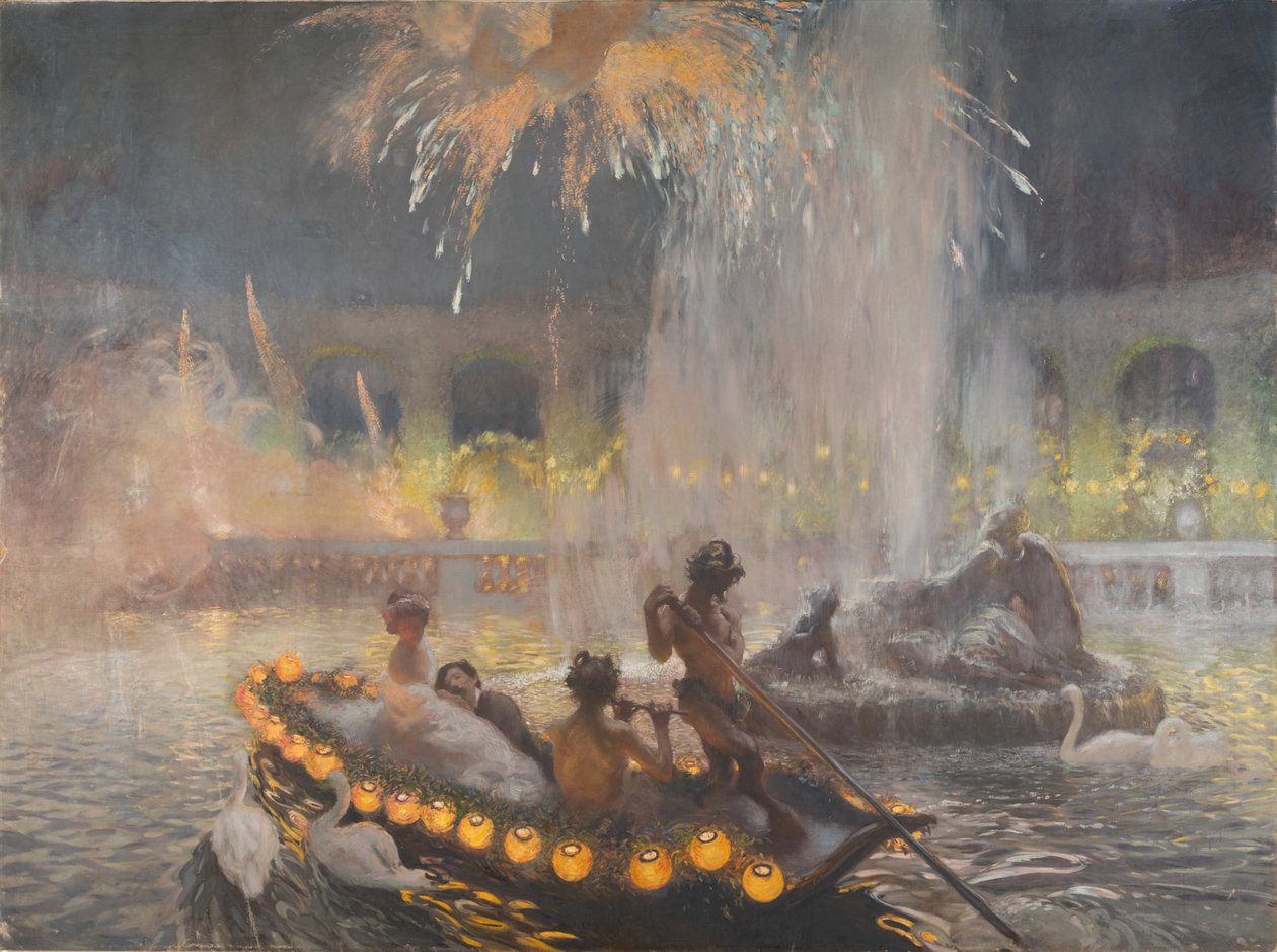 حفلة ليلية في فرساي ، 1906. بواسطة جاستون لا توش دي