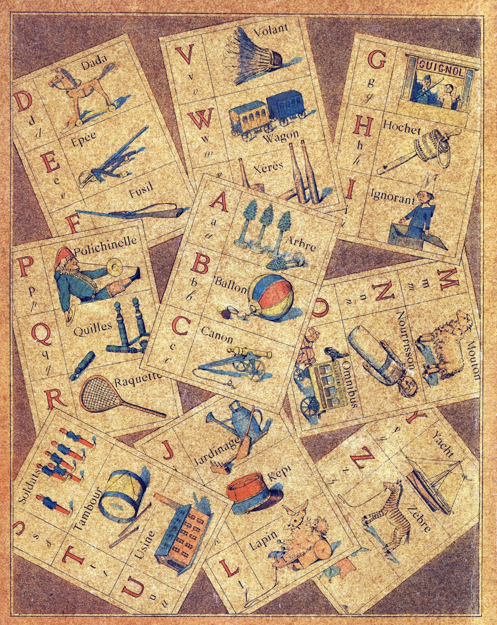 الغلاف الرابع لـ ABC des joujoux أو Alphabet des petits بواسطة غاستون كوينيو