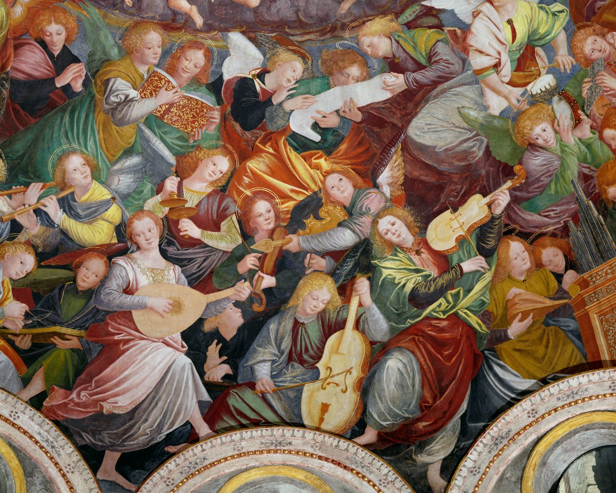 حفل الملائكة ، 1534-1536 (التفاصيل) (انظر 175762) بواسطة جودنزيو فيراري