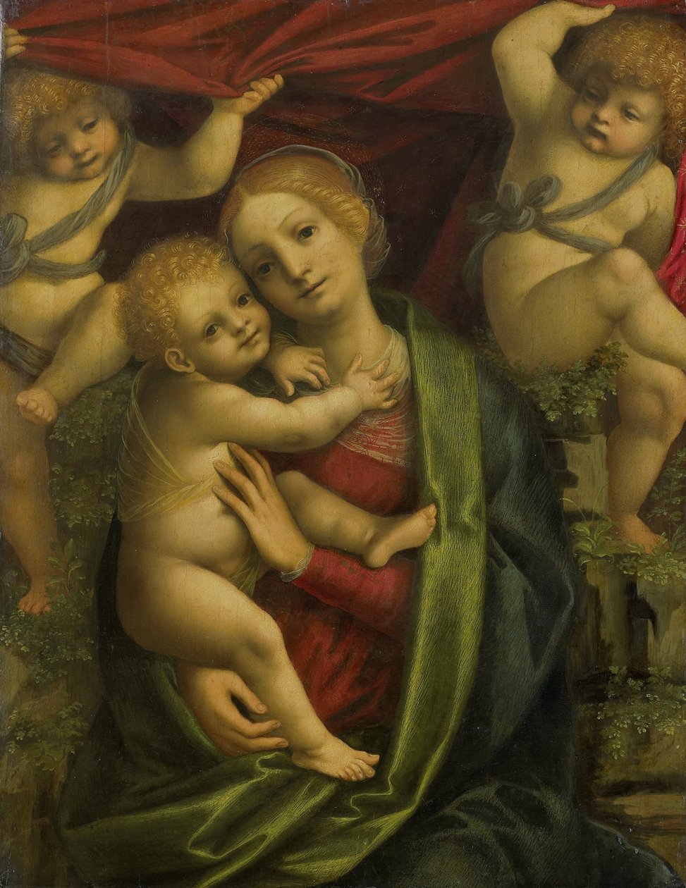 مادونا والطفل بواسطة Gaudenzio Ferrari (ورشة عمل)