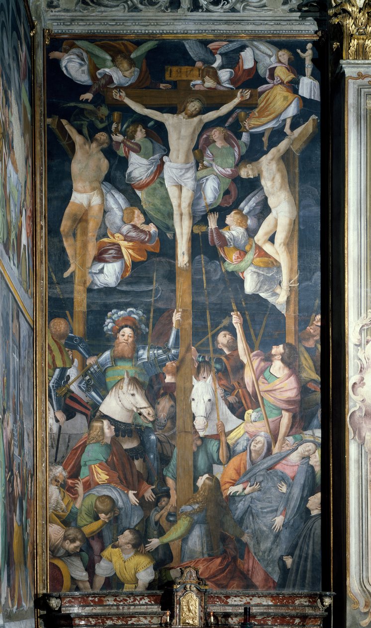 صلب ، لوحة جدارية ، بواسطة Gaudenzio Ferrari (1475-1546) بواسطة جودنزيو فيراري