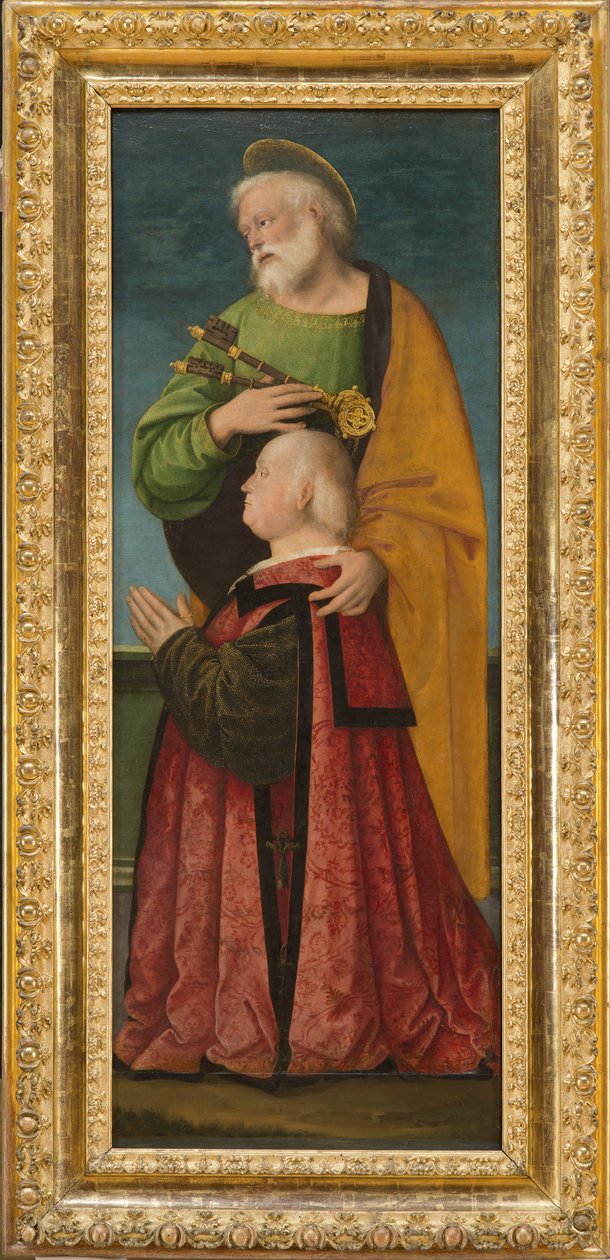 القديس بطرس ومتبرع ، c.1717-18 بواسطة جودنزيو فيراري