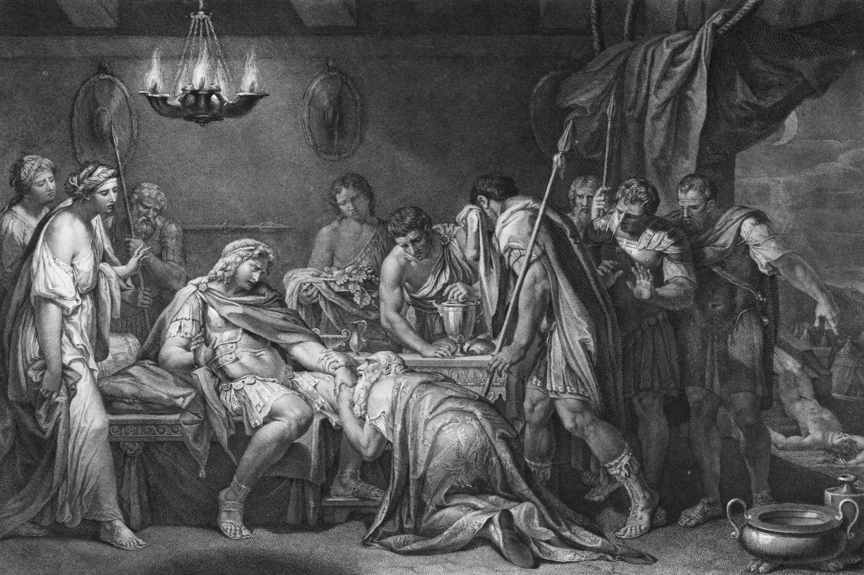 يعيد بريام جثة هيكتور ، دومينيكو كونيجو ، 1764 بواسطة جافين هاملتون