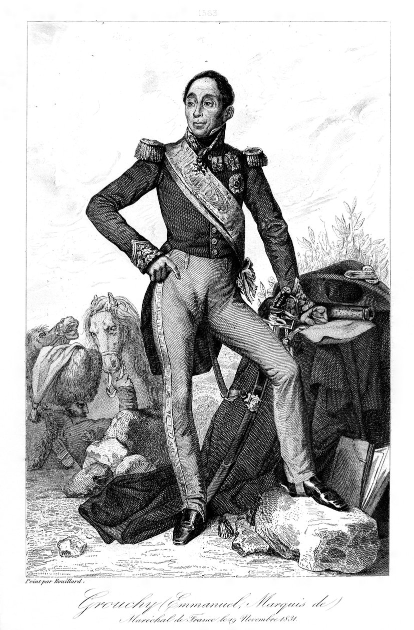 إيمانويل ، ماركيز دي جروشي 1766-1847 ، جنرال فرنسي ومارشال ، 1839. بواسطة جيل