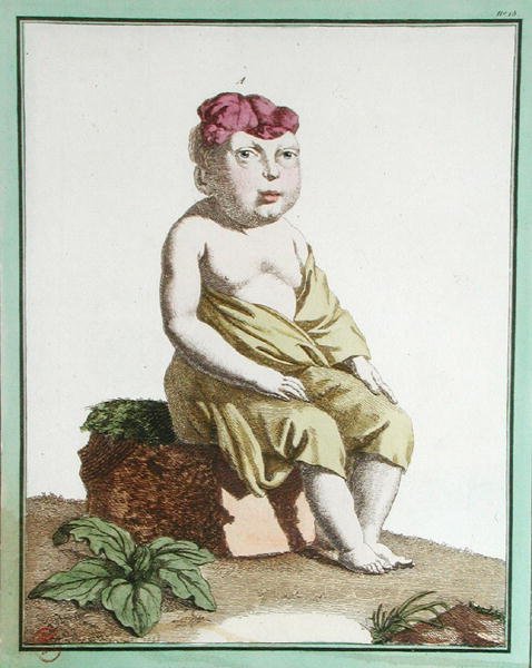 طفل نصف رأس ، من "Les Ecarts de la Nature" ، باريس بواسطة Genevieve Regnault de Nangis