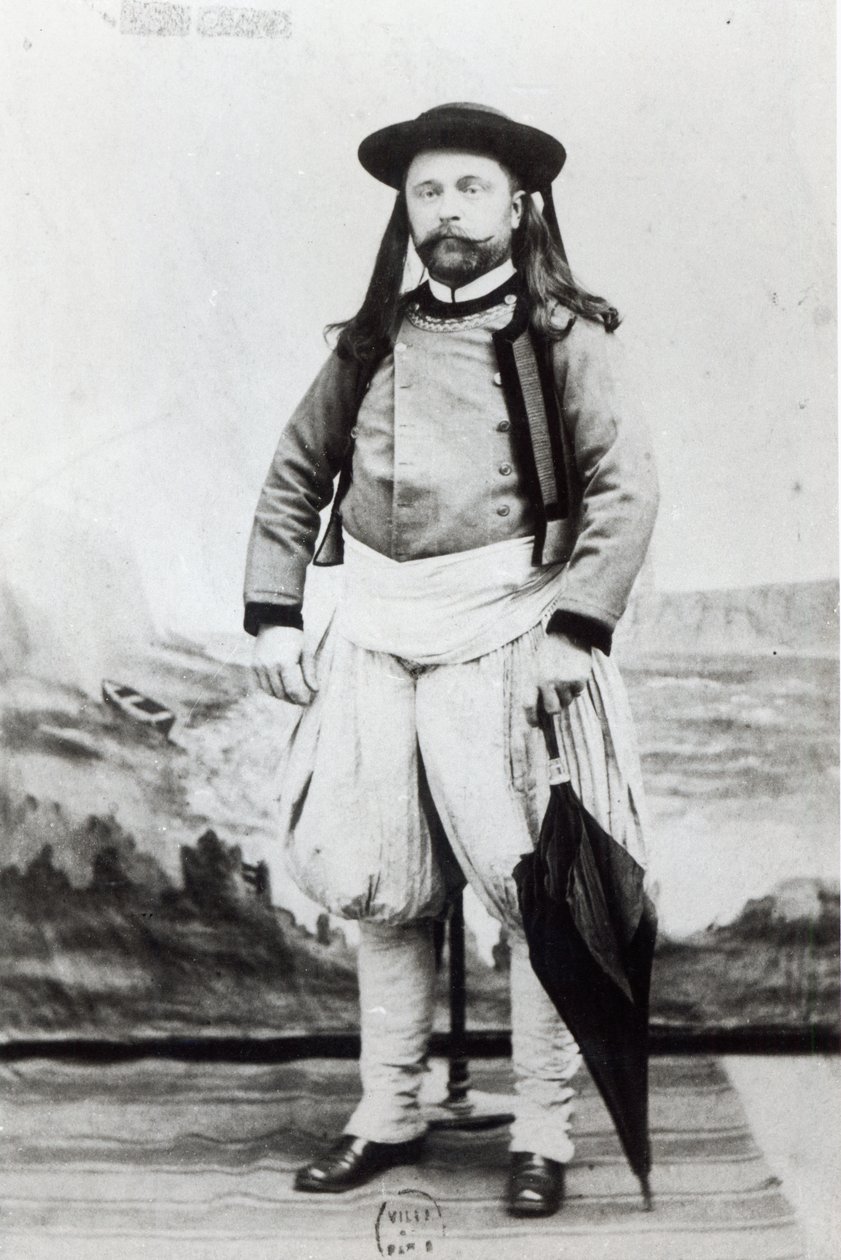 إميل زولا (1840-1902) ، تم تصويره في كيمبر (صور من وزن الجسم) بواسطة جينوت