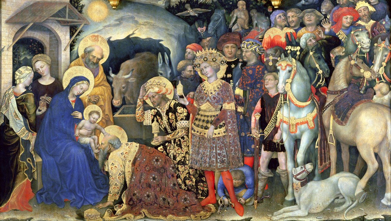 عشق تفاصيل المجوس ، 1423 (درجة الحرارة على اللوحة) بواسطة غير اليهود دا فابريانو