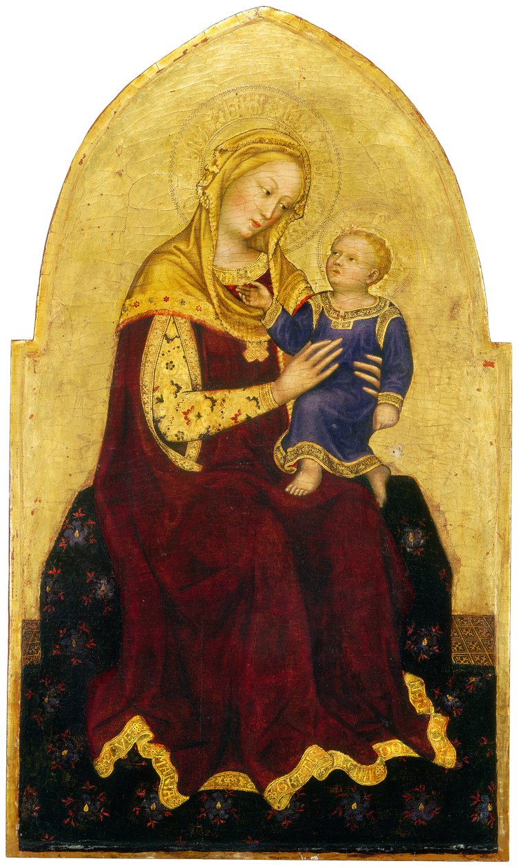 مادونا والطفل المحاصر ، c.1420 (درجة الحرارة على اللوحة) بواسطة غير اليهود دا فابريانو