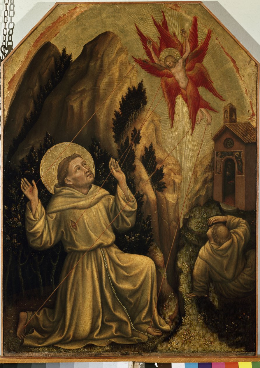 Saint Francis receiving the stigmata (tempera on panel بواسطة غير اليهود دا فابريانو
