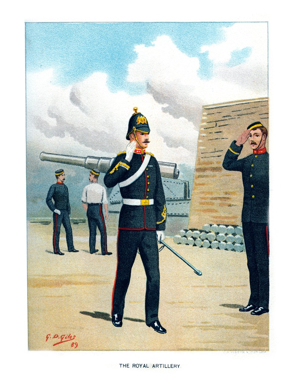 المدفعية الملكية ، c1890. بواسطة جيفري دوجلاس جايلز