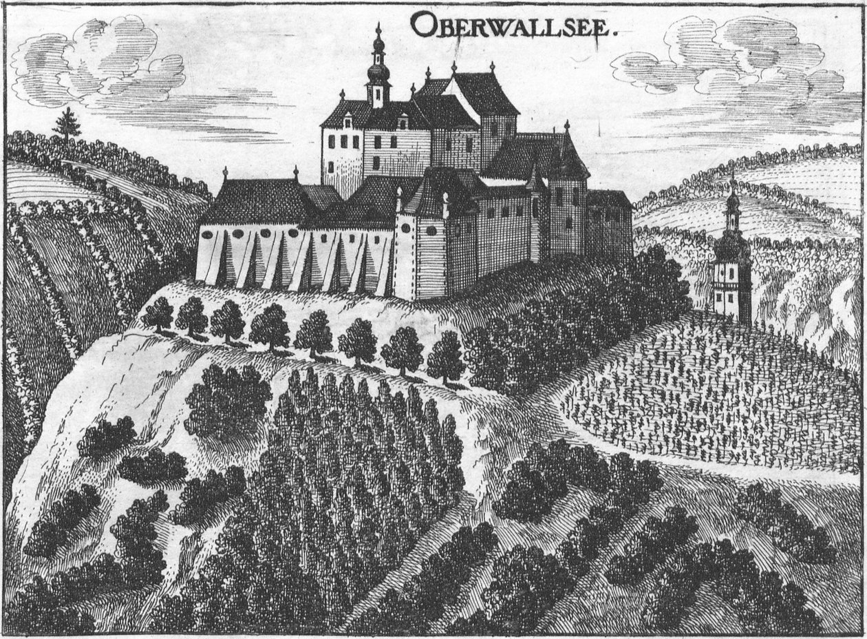 نقش ، منظر لقلعة Oberwallsee ، النمسا العليا بواسطة جورج ماتياس فيشر