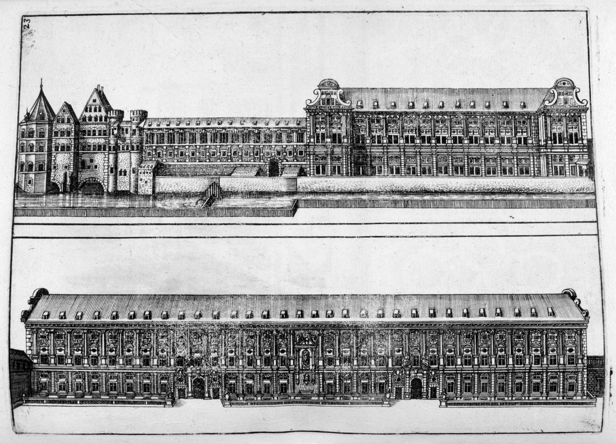 تصميم القصر ، 1664 بواسطة جورج أندرياس بوكلر