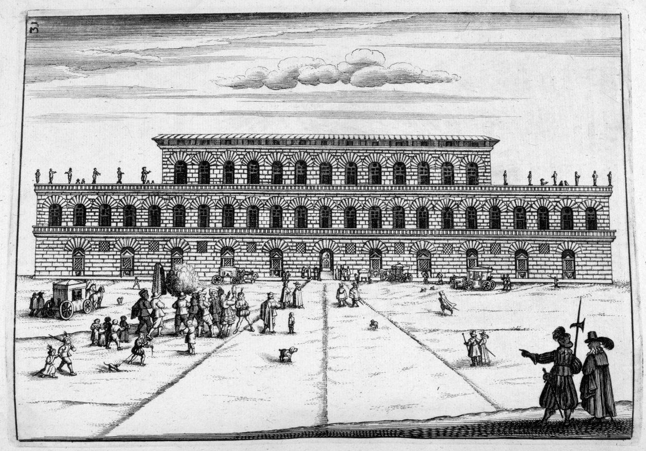 تصميم القصر ، 1664 بواسطة جورج أندرياس بوكلر