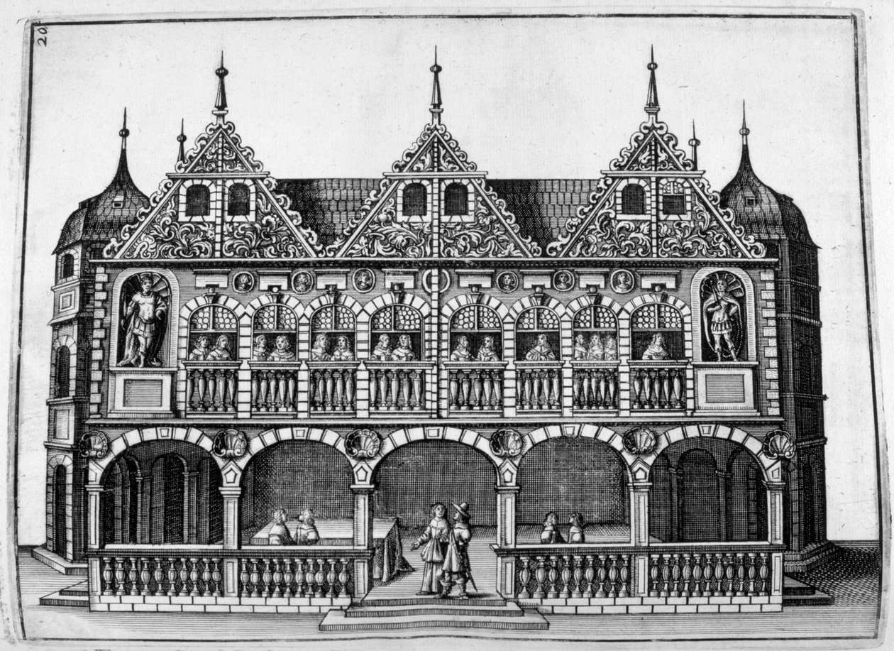 تصميم القصر ، 1664 بواسطة جورج أندرياس بوكلر