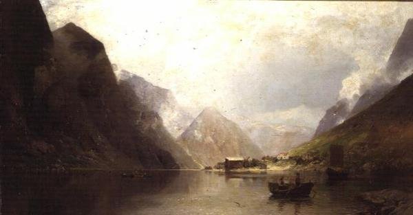A Fjord بواسطة جورج أنطون راسموسن
