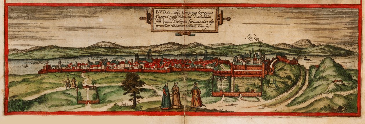 بودا بشكل عام Ofen من مدن الأرض ، 1572 بواسطة جورج براون وفرانز هوغنبرغ