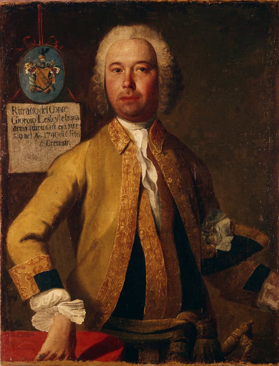 صورة الجنرال الكونت جورج ليزلي 1720-1772 ، 1749 بواسطة جورج كريستوف جروث