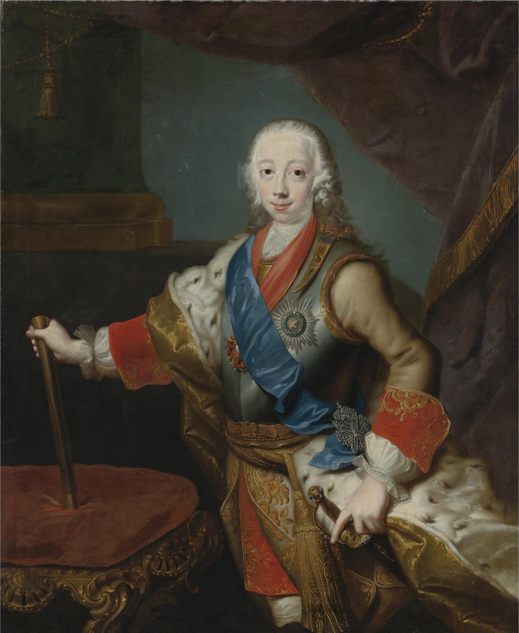 صورة القيصر بيتر الثالث لروسيا 1728-1762 بواسطة جورج كريستوف جروث