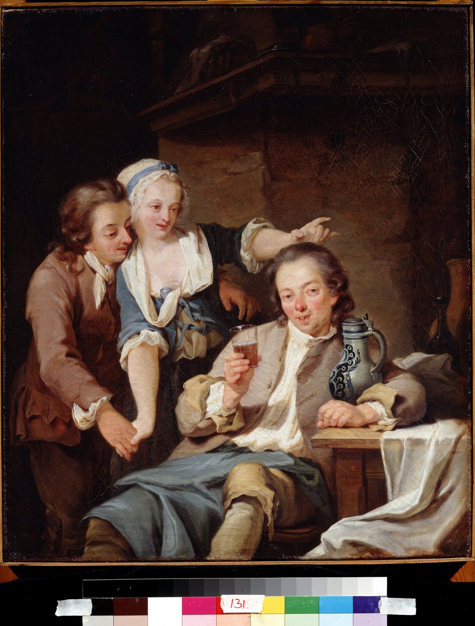ماري ترومبي (النبيذ والحب). زوج مخدوع (الخمر والحب). لوحة لجورج ملكيور كراوس (1737-1806) بواسطة جورج ملكيور كراوس