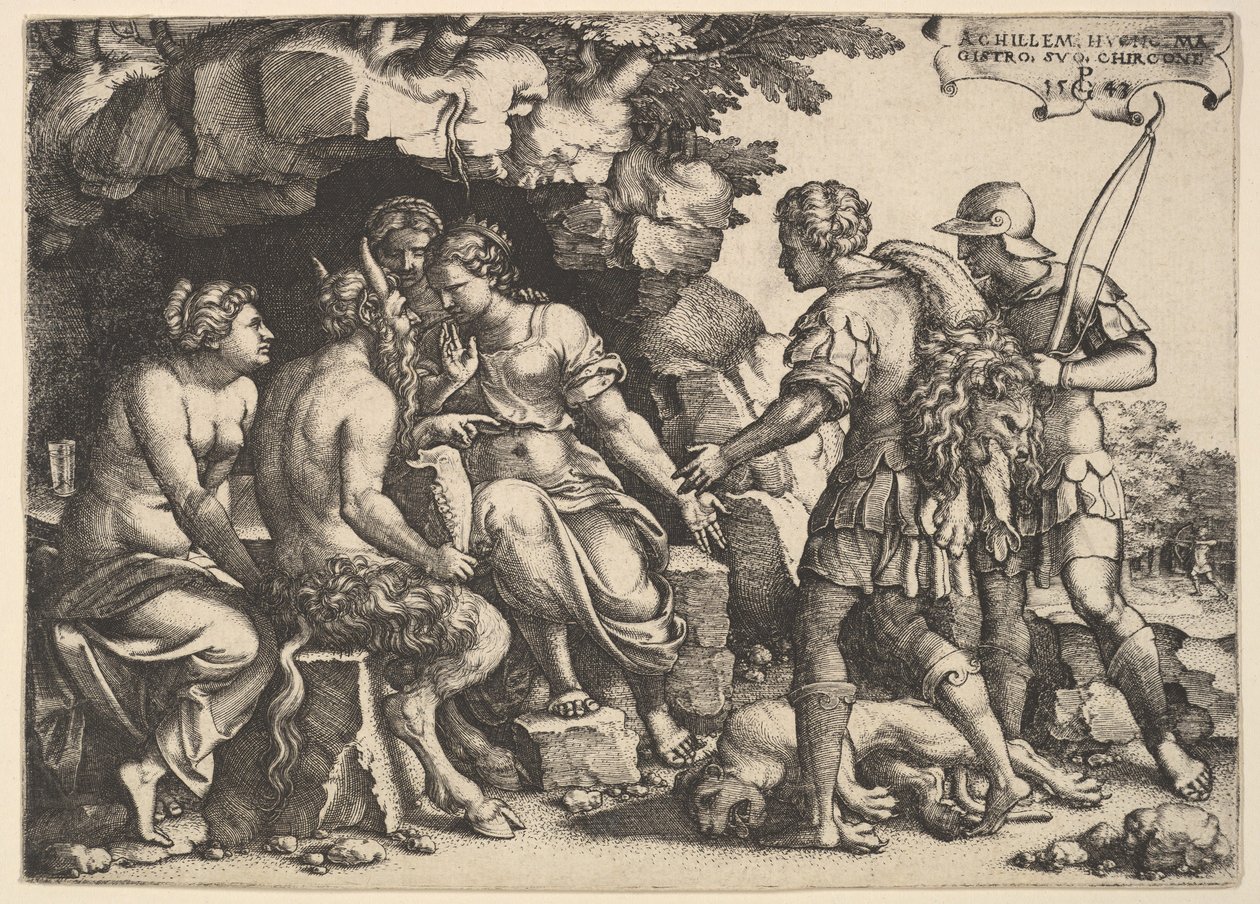 Thetis and Chiron ، 1543. بواسطة جورج بينز