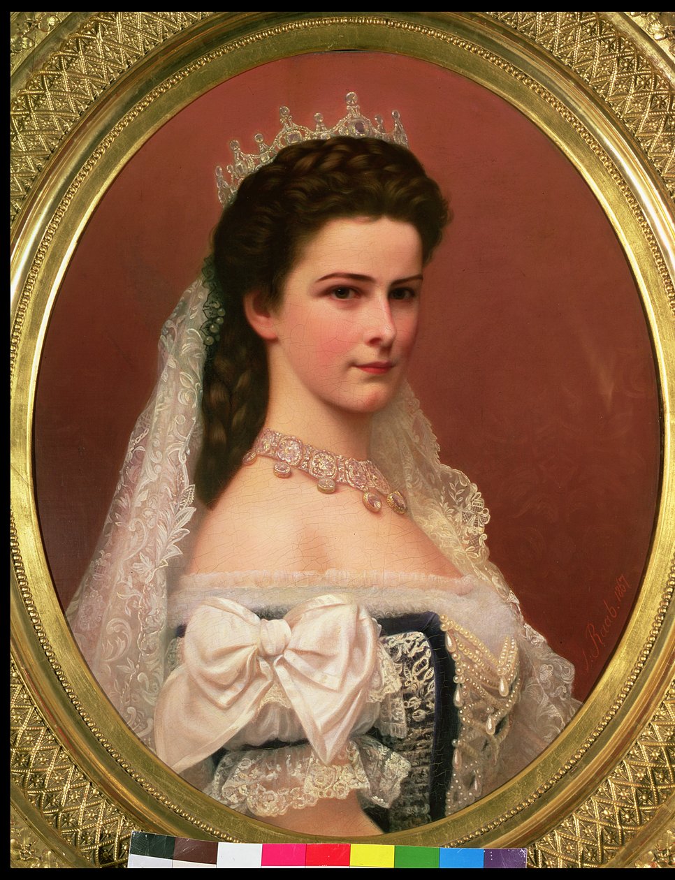 الإمبراطورة إليزابيث بافاريا (1837-1898) بالزي الهنغاري ، 1867 بواسطة جورج راب