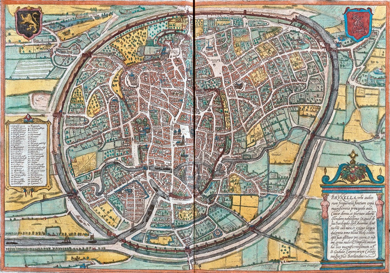 بروكسل، بلجيكا بواسطة جورج وهوجنبيرج فرانز (1535-90) براون