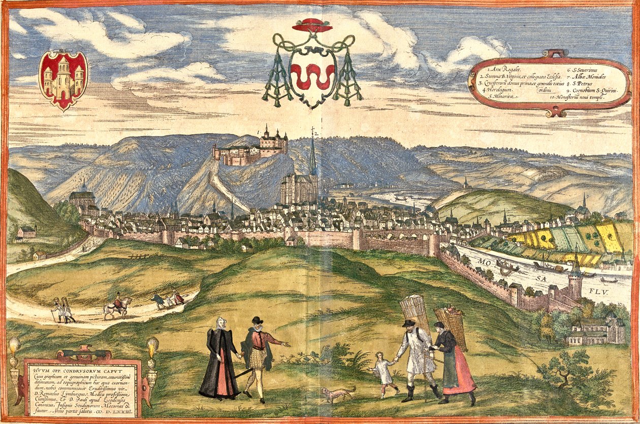 هوي، بلجيكا بواسطة جورج وهوجنبرج فرانز (1535-90) براون