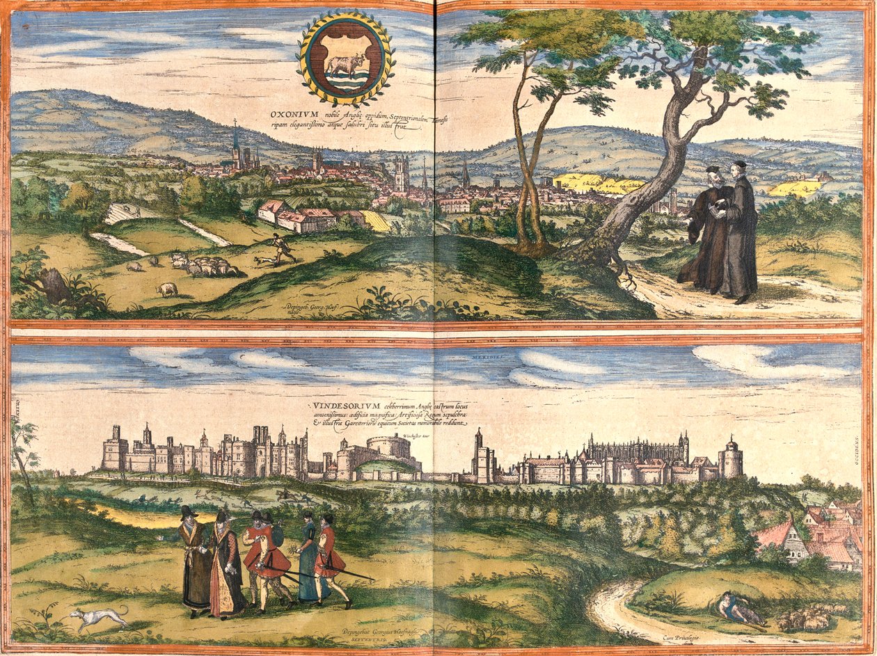 أكسفورد، وندسور، قلعة وندسور، بريطانيا العظمى بواسطة جورج وهوجنبرج فرانز (1535-90) براون