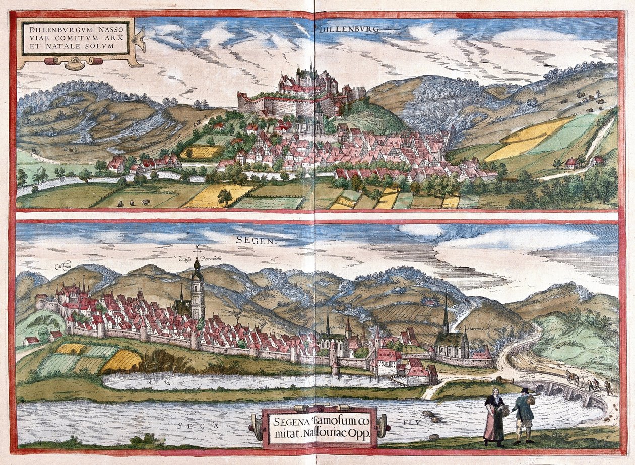 Dillenburg (Hesse) و Siegen (شمال رينانيا فيستفالن) ، ألمانيا (نقش بواسطة فرانس