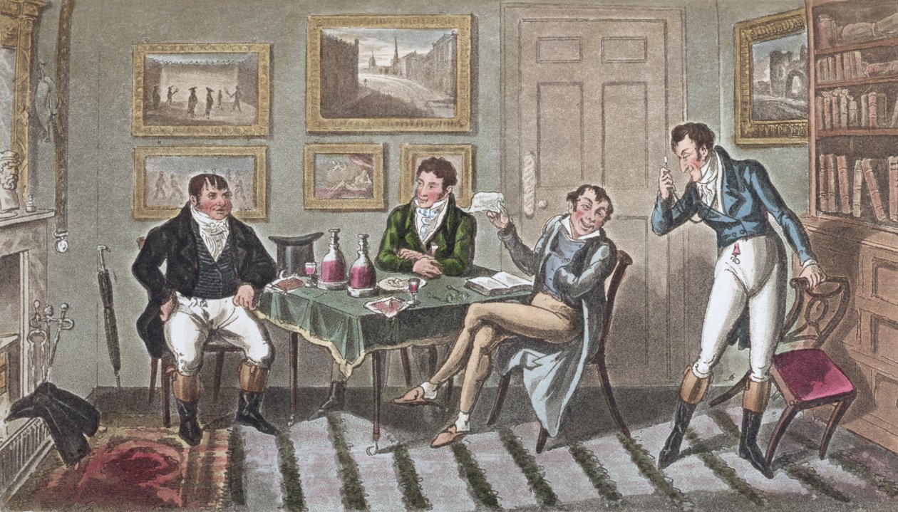 توم وجيري في ألباني ، 1822 (أكواتينت) بواسطة إسحاق وروبرت وجورج كروكشانك