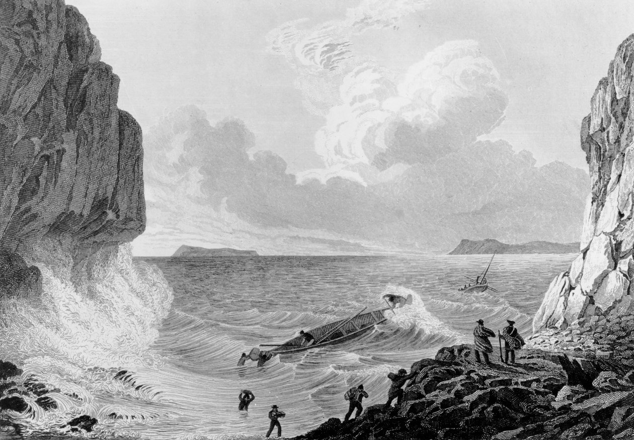 رحلة فرانكلينز هبطت في عاصفة ، 1821 بواسطة جورج باك