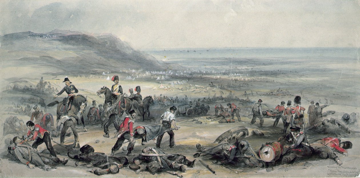 إزالة الموتى والجرحى بعد معركة ألما خلال حرب القرم ، 20 سبتمبر 1854 بواسطة جورج بريانت كامبيون