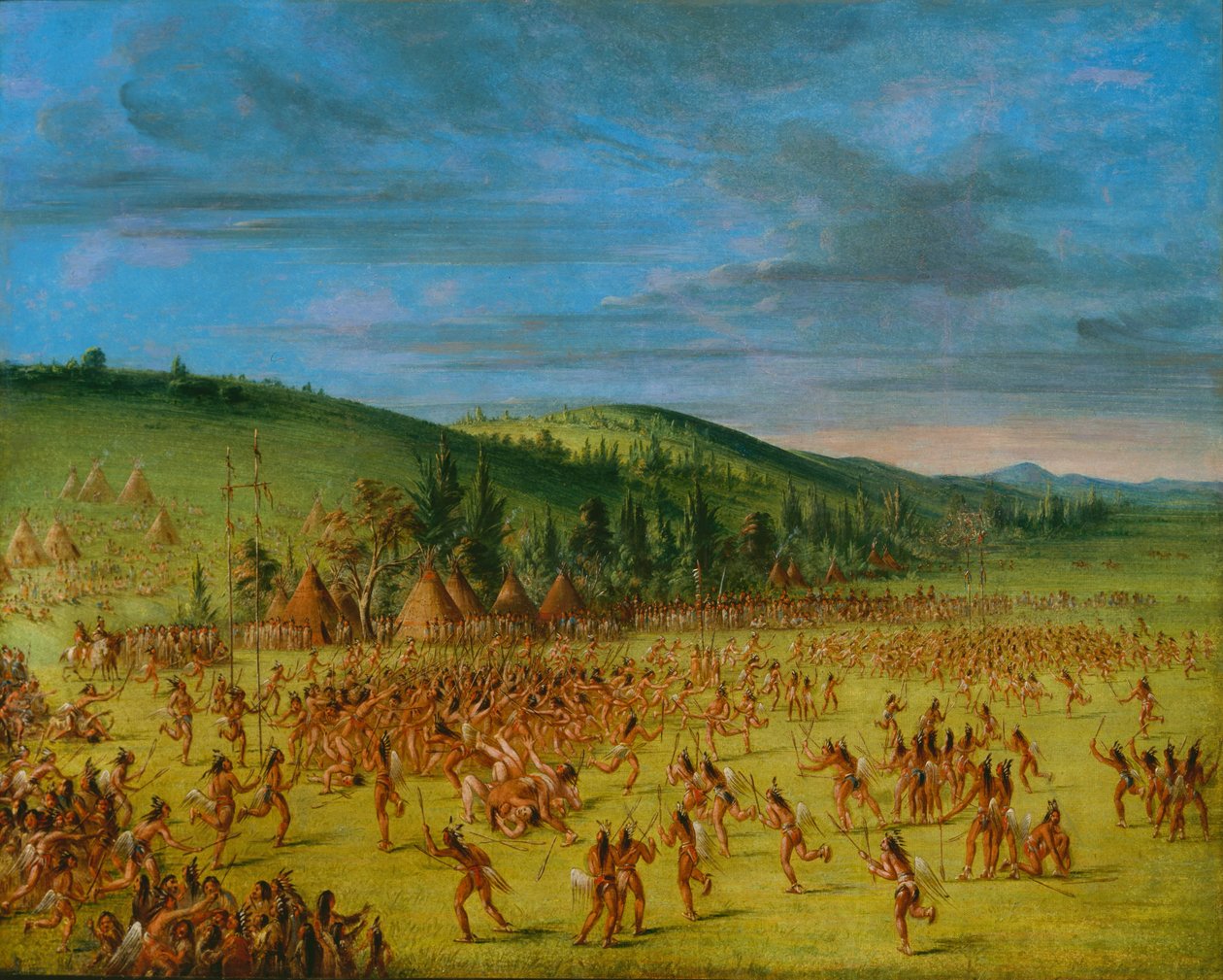 لعبة Ball of the Choctaw - Ball Up بواسطة جورج كاتلين