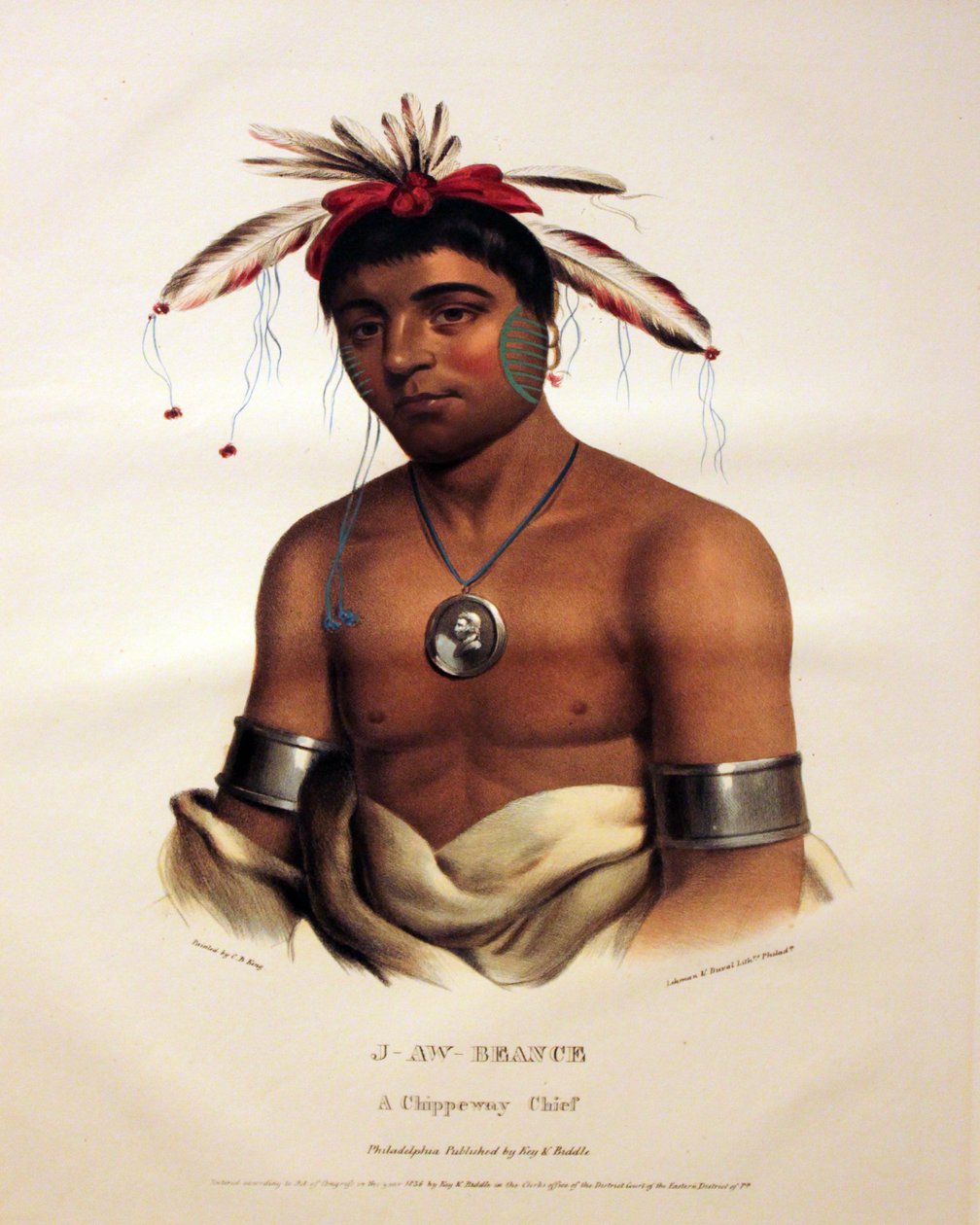 رئيس Chippeway J-Aw-Beance بواسطة جورج كاتلين