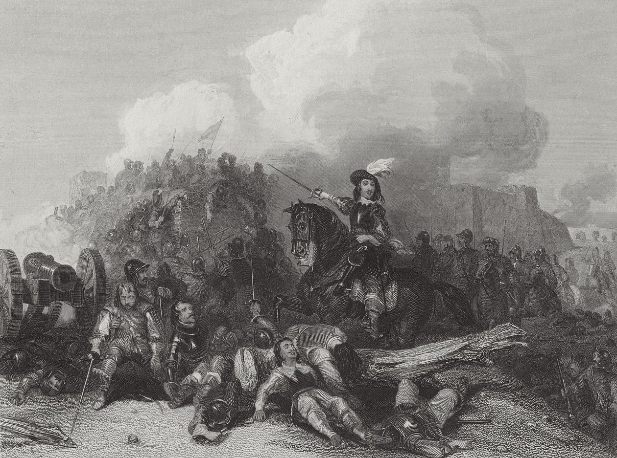 اقتحام بريستول ، نقش بواسطة JC Varrall 1844 بواسطة جورج كاتيرمول