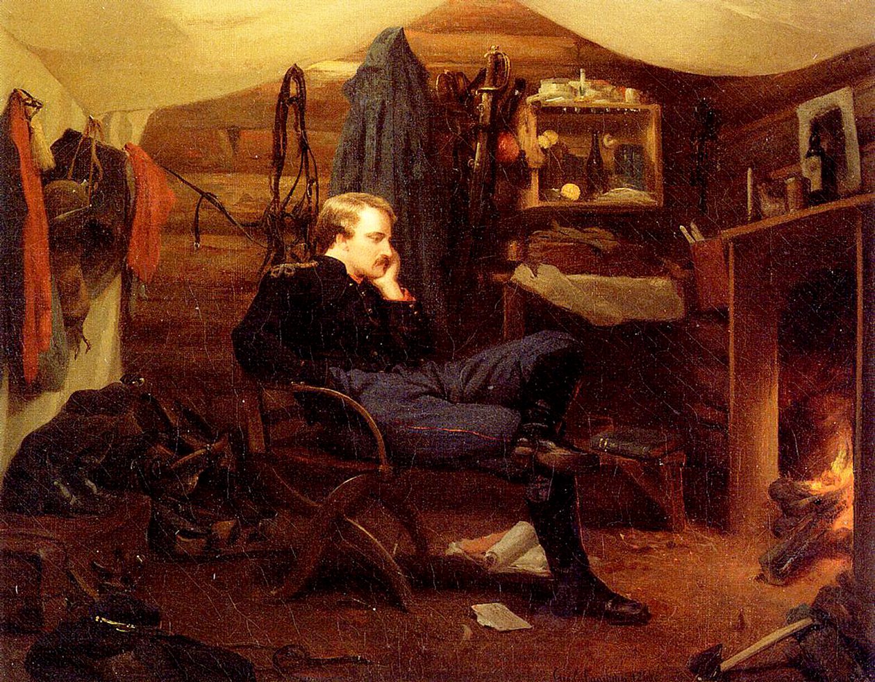 الأحياء الشتوية في فيرجينيا ، جيش البوتوماك ، 1866 بواسطة جورج كوكران لامبدين
