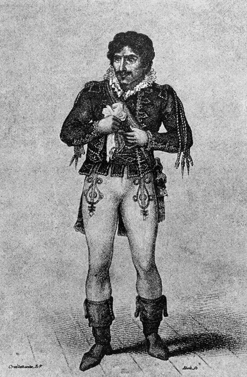 إدموند كين (1787-1833) مثل إياجو ، من "عطيل" بقلم ويليام شكسبير بواسطة جورج كروكشانك