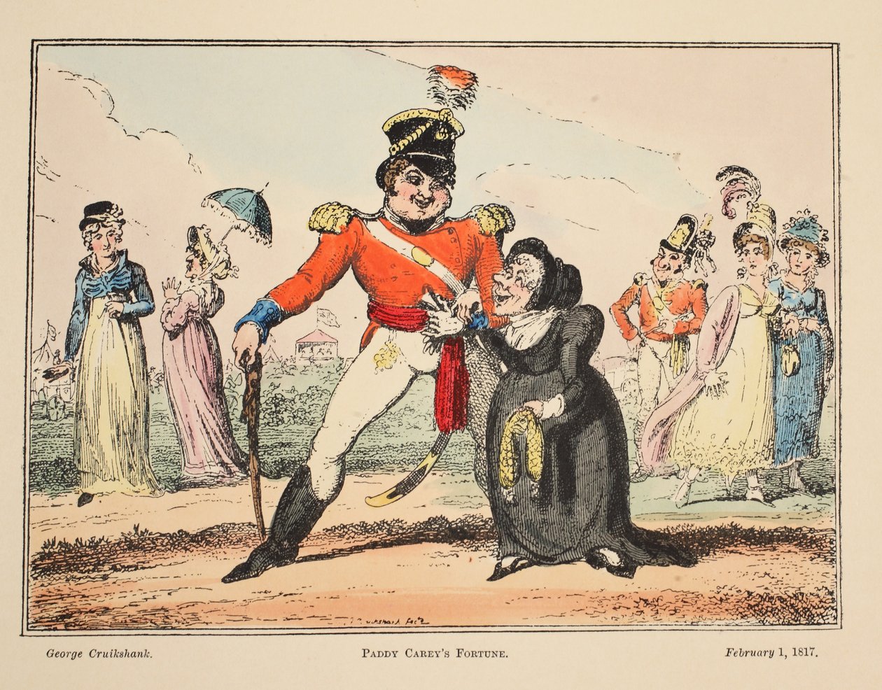 بادي كاريس فورتشن ، حانة. 1817 (نقش يدوي) بواسطة جورج كروكشانك