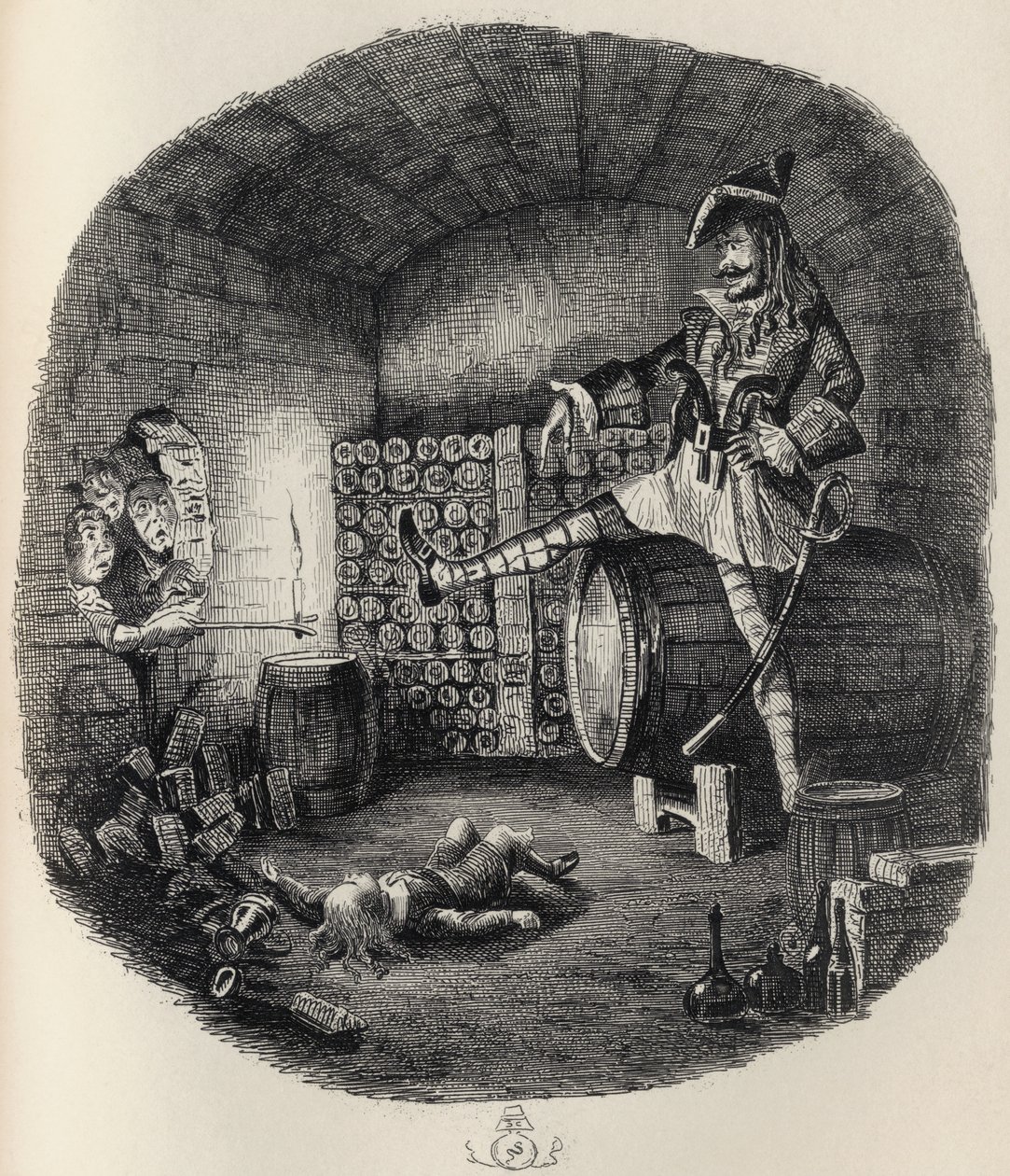 لعنة القرصان ، من "The Ingoldsby Legends" بقلم توماس إنغولدسبي ، نشرها Richard Bentley und Son ، 1887 بواسطة جورج كروكشانك