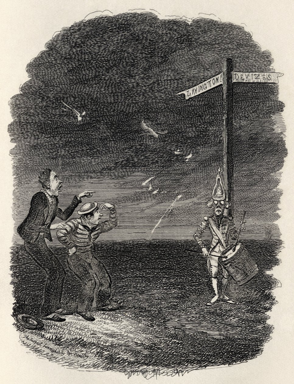 The Dead Drummer ، من "The Ingoldsby Legends" من تأليف Thomas Ingoldsby ، نشره Richard Bentley und Son ، 1887 بواسطة جورج كروكشانك