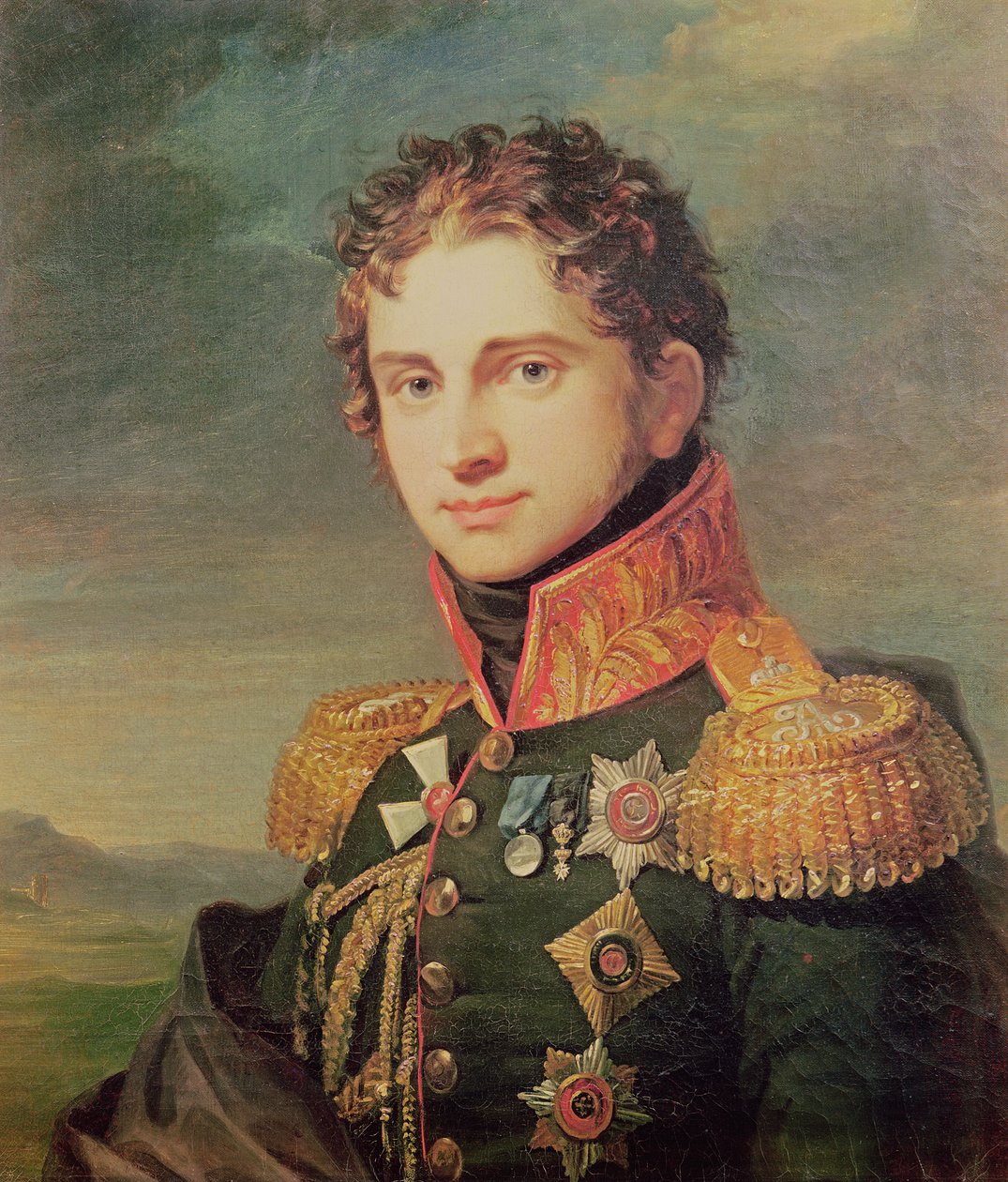 صورة بافيل أ. ستروغانوف ، قبل عام 1825 بواسطة جورج داوي