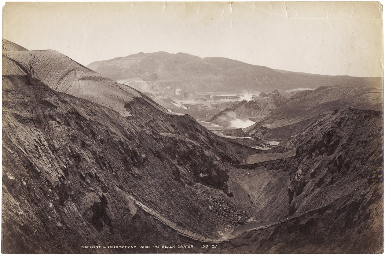 الإيجار في روتوماهانا من الحفرة السوداء ، نوفمبر-ديسمبر 1886 (طبعة زلال) بواسطة جورج دوبسون فالنتاين