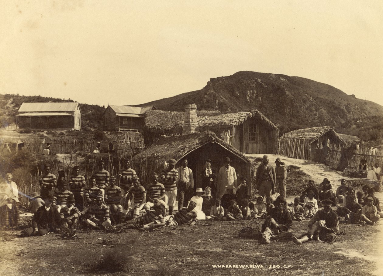 Whakerewarewa ، 1889 أو 1890 (طبعة زلال) بواسطة جورج دوبسون فالنتاين