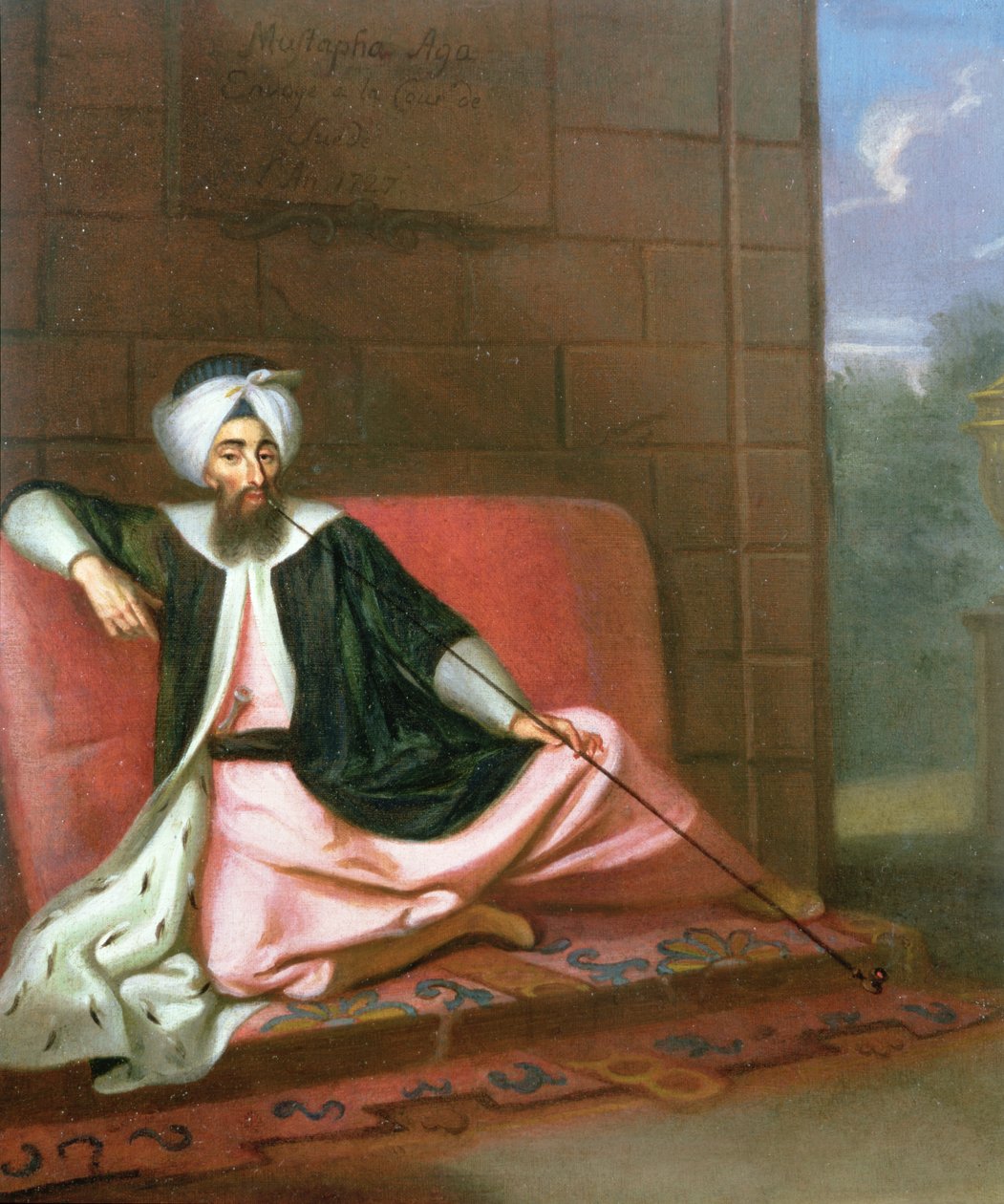 بورتريه مصطفى أغا مبعوث إلى المحكمة السويدية ، 1727 بواسطة جورج إنجلهاردت شرودر