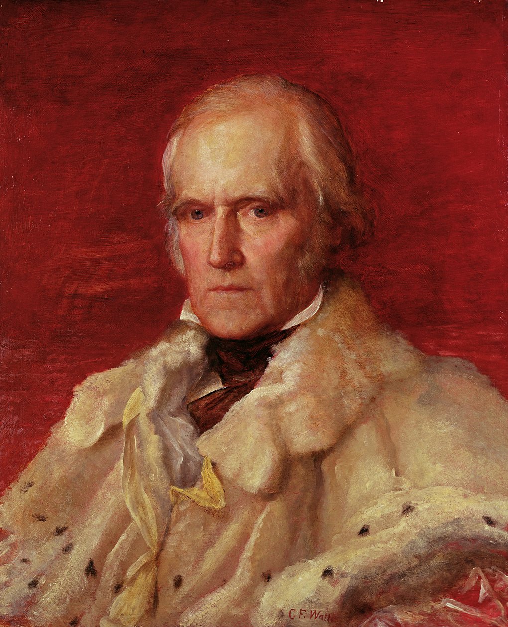 صورة ل Stratford Canning (1786-1880) ، Viscount Stratford de Redcliffe (1856-7) بواسطة جورج فريدريك واتس