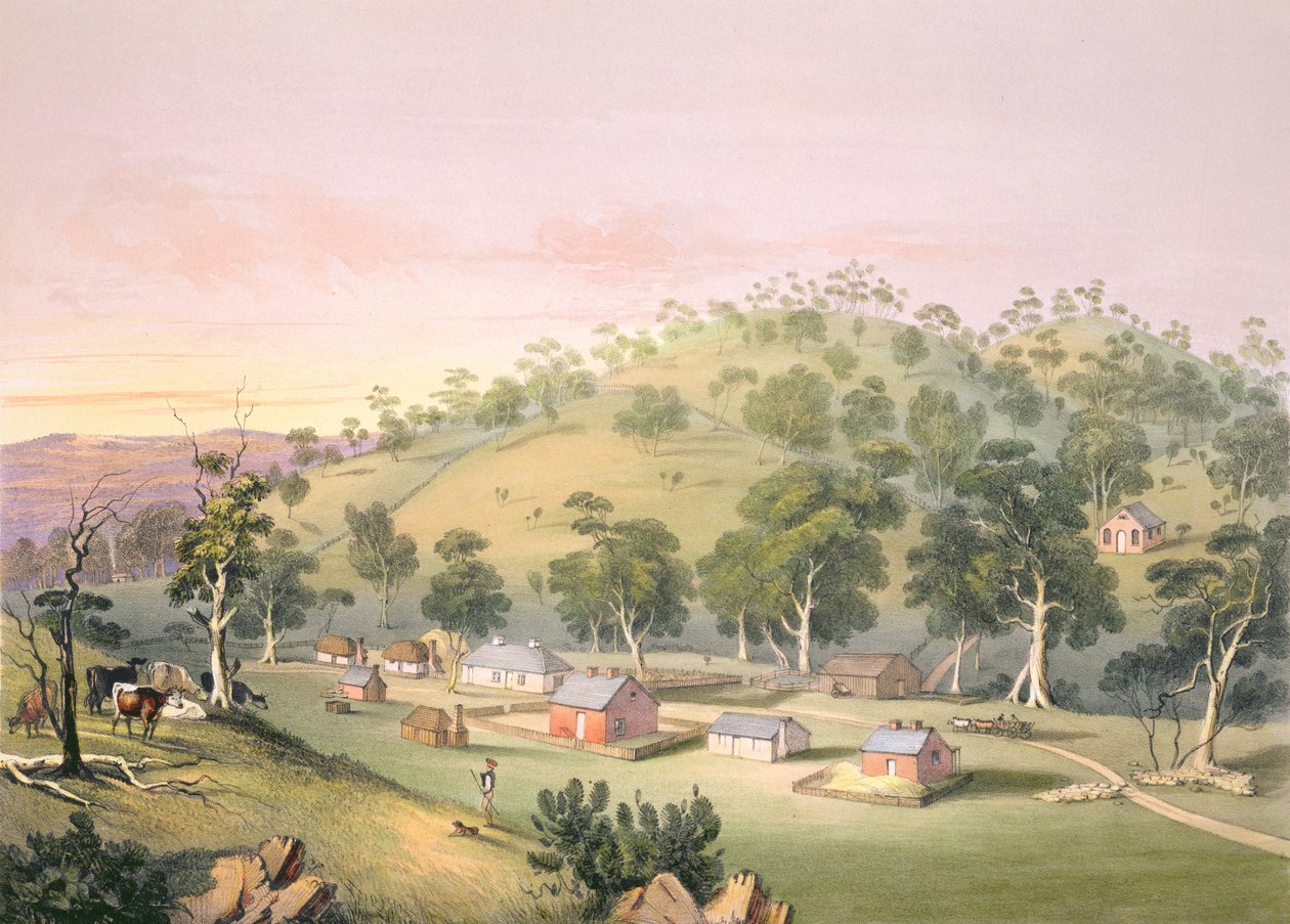 مساء في Angaston ، جنوب أستراليا ، 1846 بواسطة جورج فرينش انجاس