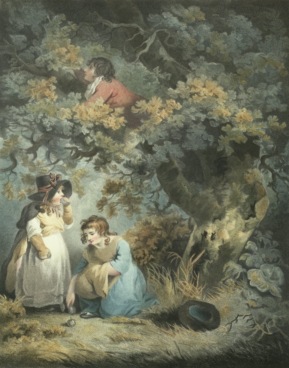 جمع الفاكهة ، محفورة من قبل RM Meadows ، حانة. بقلم جون رافائيل سميث ، 1793 (نقش حاد) (زوج من 125531) بواسطة جورج مورلاند