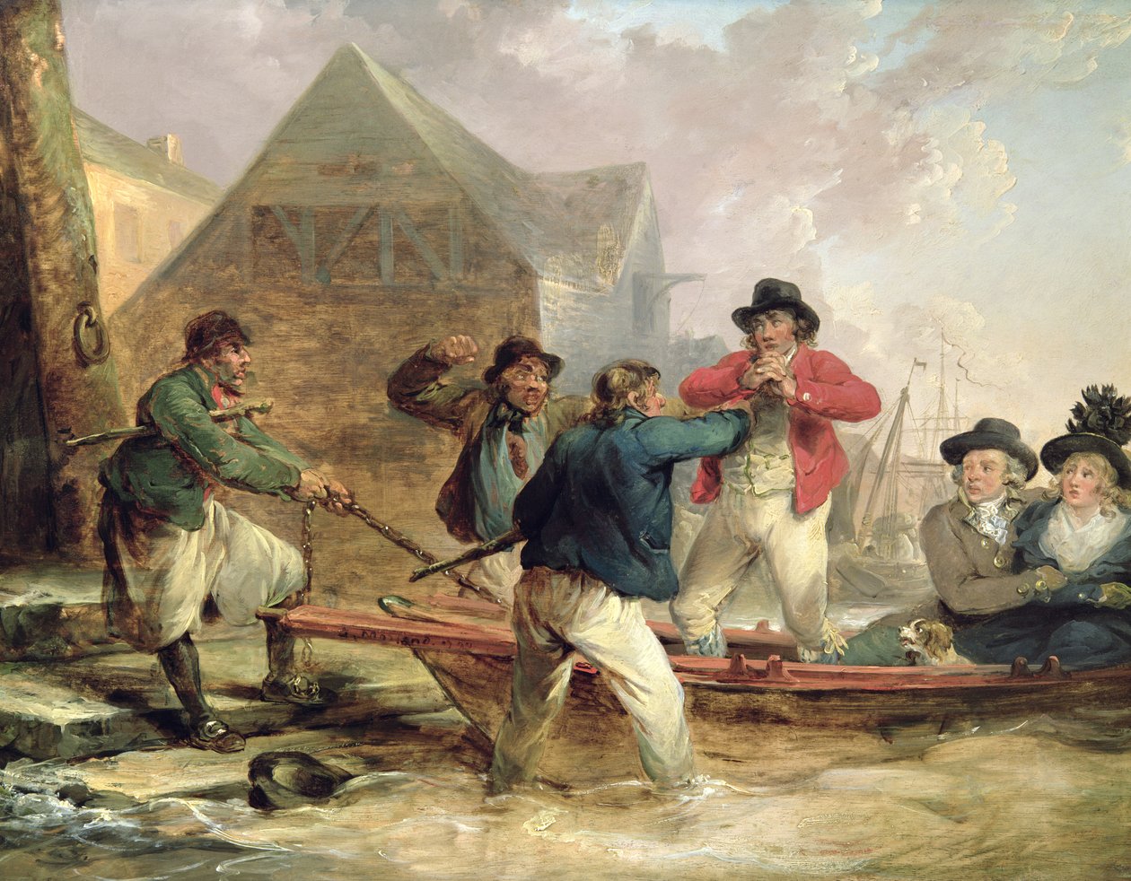 The Pressgang ، 1790 بواسطة جورج مورلاند