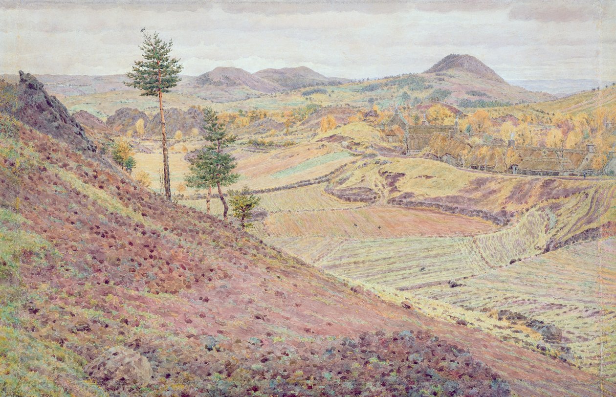 في Auvergne (مرحاض فوق قلم رصاص على ورق) بواسطة جورج برايس بويس