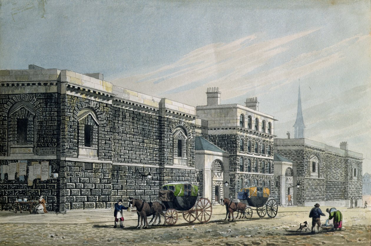 منظر غربي لنيوجيت ، c.1810 بواسطة جورج شيبرد
